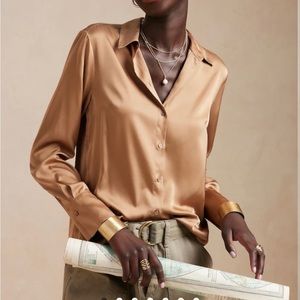 Banana Republic Satin Shirt